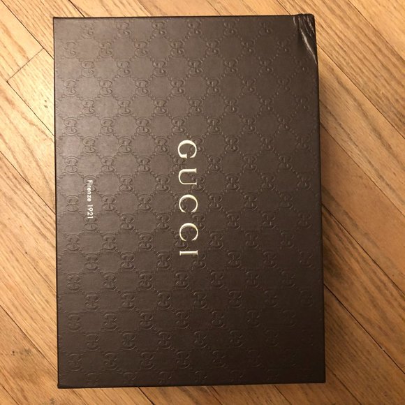 Gucci Brown Leather GG boots size 37 in original GG box/ wrapping New Authentic - Picture 15 of 16